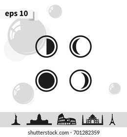 Phases of the moon.