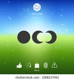 Phases of the moon icons