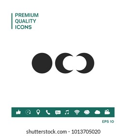 Phases of the moon icons