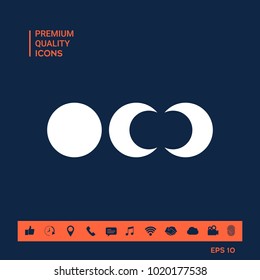Phases of the moon icons Phases of the moon icons