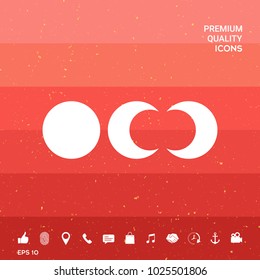 Phases of the moon icons