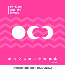 Phases of the moon icons