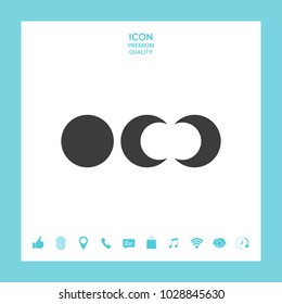 Phases of the moon icons