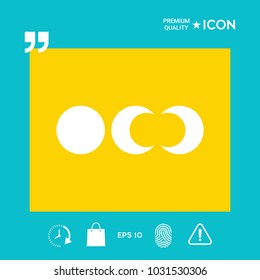 Phases of the moon icons
