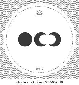 Phases of the moon icons
