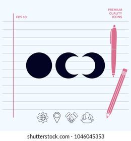 Phases of the moon icons