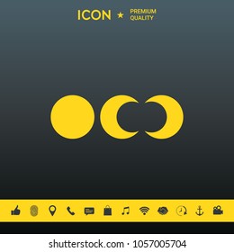 Phases of the moon icons