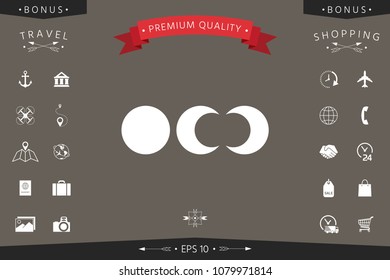 Phases of the moon icons