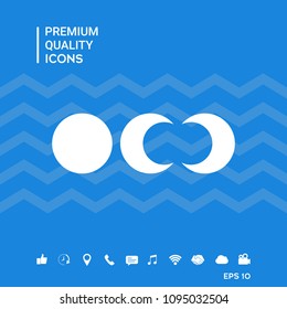 Phases of the moon icons