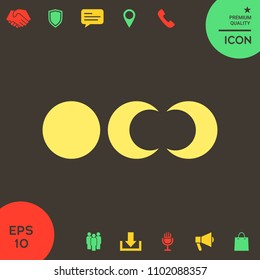Phases of the moon icons