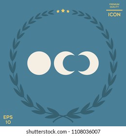 Phases of the moon icons