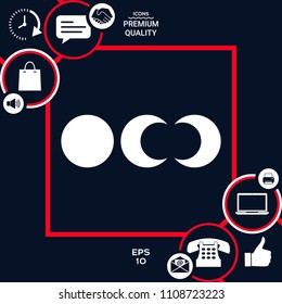 Phases of the moon icons