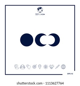 Phases of the moon icons