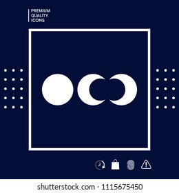 Phases of the moon icons