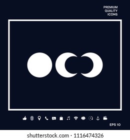 Phases of the moon icons