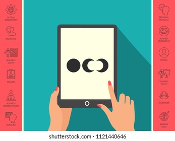 Phases of the moon icons