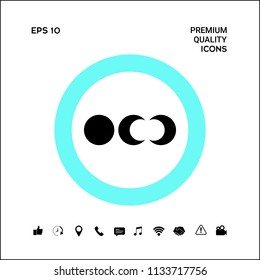 Phases of the moon icons