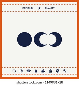 Phases of the moon icons