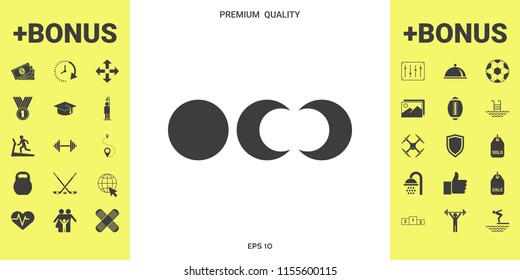 Phases of the moon icons