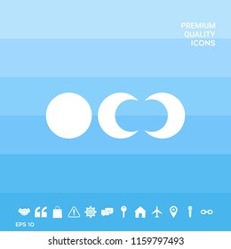 Phases of the moon icons