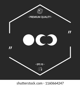 Phases of the moon icons