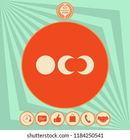 Phases of the moon icons