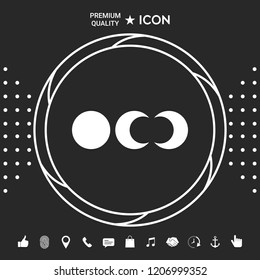 Phases of the moon icons
