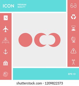 Phases of the moon icons