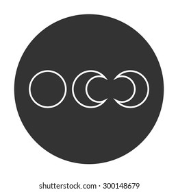 Phases of the moon icons