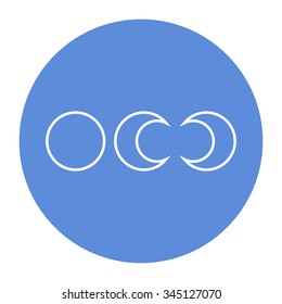 Phases of the moon icons