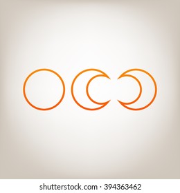 Phases of the moon icons