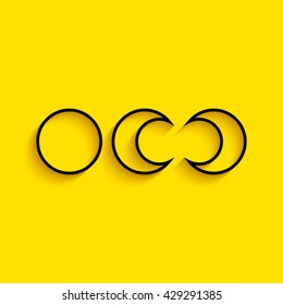 Phases of the moon icons