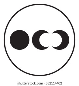 Phases of the moon icons