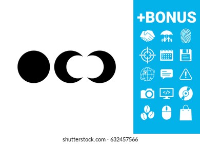 Phases of the moon icons
