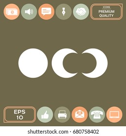 Phases of the moon icons