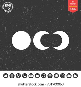 Phases of the moon icons