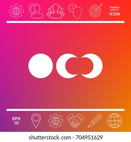 Phases of the moon icons