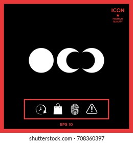 Phases of the moon icons