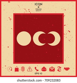 Phases of the moon icons