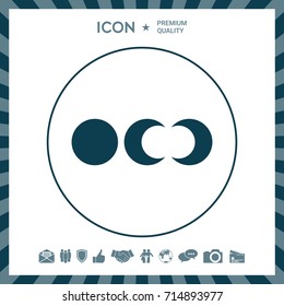 Phases of the moon icons