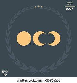 Phases of the moon icons