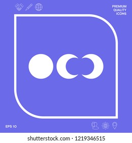 Phases of the moon icons. Graphic elements for your design