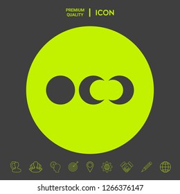 Phases of the moon icons. Graphic elements for your design