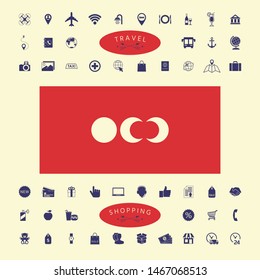 Phases of the moon icons. Graphic elements for your design