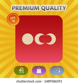 Phases of the moon icons. Graphic elements for your design