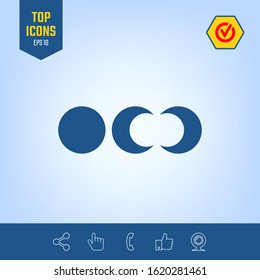 Phases of the moon icons. Graphic elements for your design