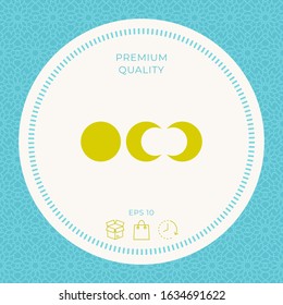 Phases of the moon icons. Graphic elements for your design
