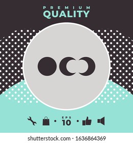 Phases of the moon icons. Graphic elements for your design