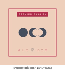 Phases of the moon icons. Graphic elements for your design