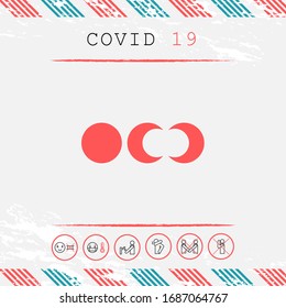 Phases of the moon icons. Graphic elements for your design